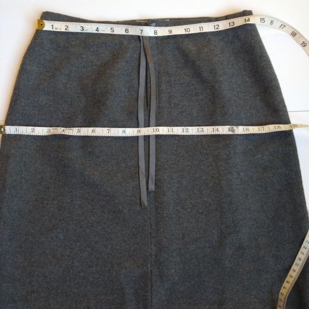 Minimalist Classy Preppy J. Crew skirt Wool front quarter zip Sz s - Picture 3 of 6